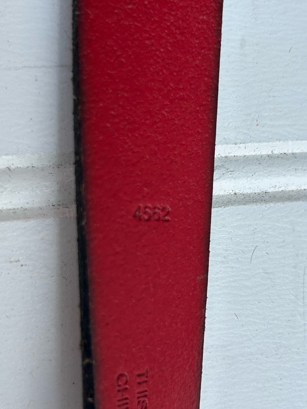 Coach Red Leather Dog Leash Silver Hardware NWOT - Picture 6 of 8